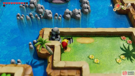 Place the Scales into the Mermaid Statue to reveal a staircase,