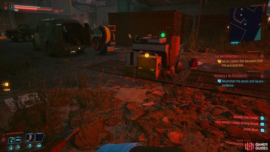 then collect the evidence from the yellow box. 