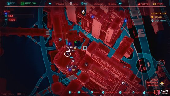 Head Southwest of the Cherry Blossom Market Fast Travel to find this Assault in Progress
