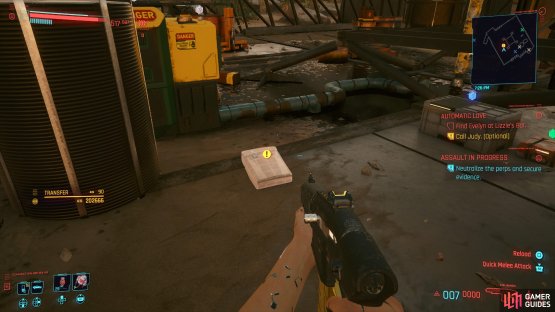 then collect the evidence from the bag. 