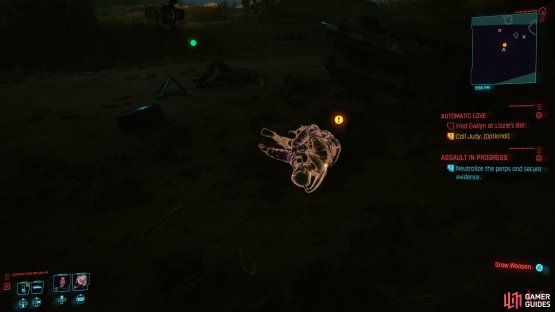 then collect the evidence from the body. 