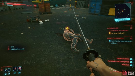then collect the evidence from the body. 