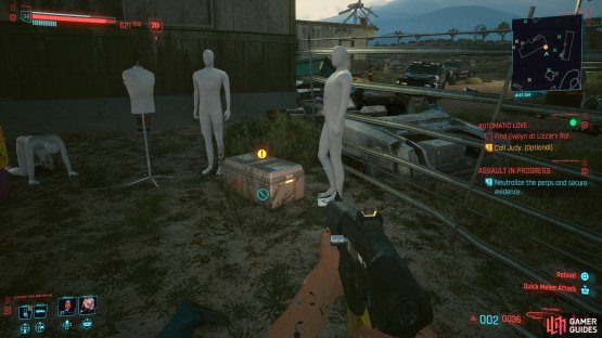 then collect the evidence from the box.