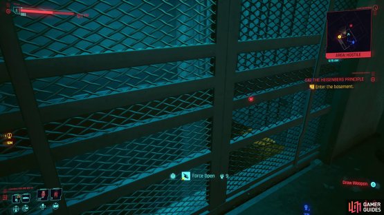If your Body Stat is at Level 8, take the lift down 