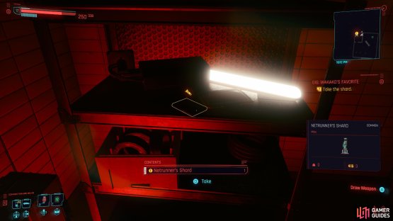 then collect the shard from the shelf. 