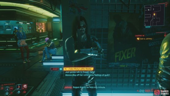 Head to Afterlife, where you&rsquo;ll get the option to give Johnny control.