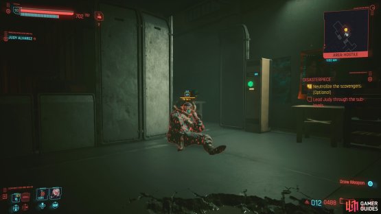then help her take down two nearby Scavs.