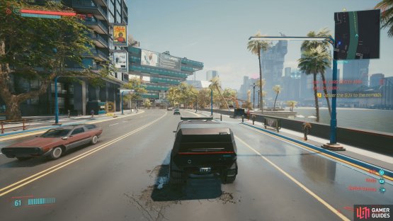 Drive the Militech SUV to the drop off point.