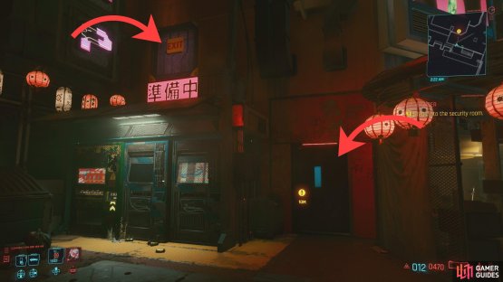 You can breach the security room by either forcing a door, or climbing through a chute.