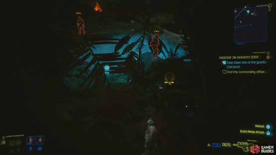 Sneak around and dispatch the Soldier near Weyland,