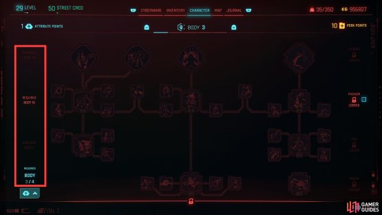 In patch 2.0, all perks are sorted into four tiers, which require 4, 9, 15 or 20 points in the associated attribute to unlock.