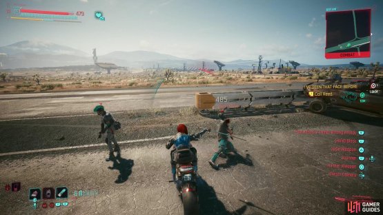 If you&rsquo;re riding on a motorcycle, you can use one handed melee weapons as well, but the use-case for this is fairly limited.