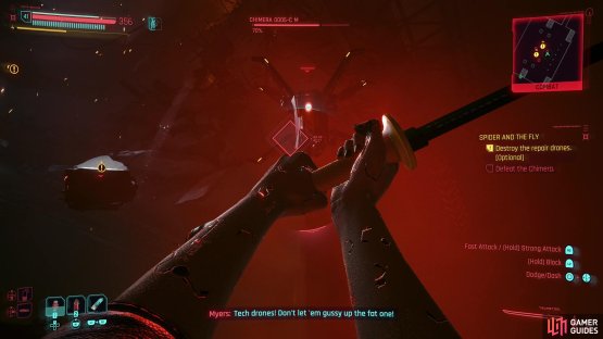 The Chimera&rsquo;s drones are surprisingly easy to dispatch with melee attacks,