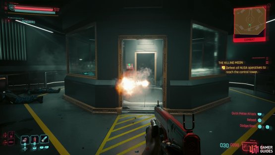 The enemies in this ambush also carry more cyberware than normal, including heavies with optical camo!