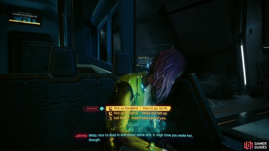 On the maglev you&rsquo;ll get a few options that&rsquo;ll propel you towards the end of Phantom Liberty, but only the decision to call Reed potentially locks you into anything.