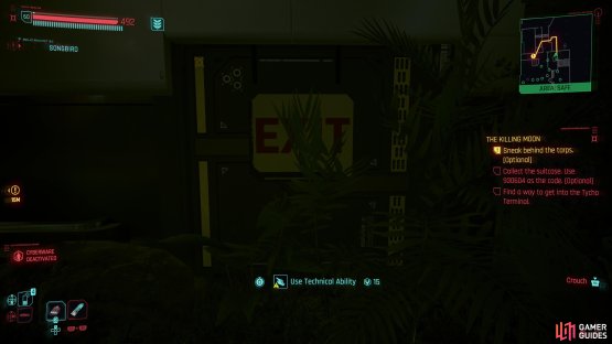 another hatch can be found in a grassy area near some stairs, but this requires an even higher Technical Ability attribute.