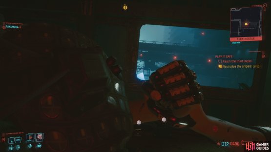 then take out the third sniper.