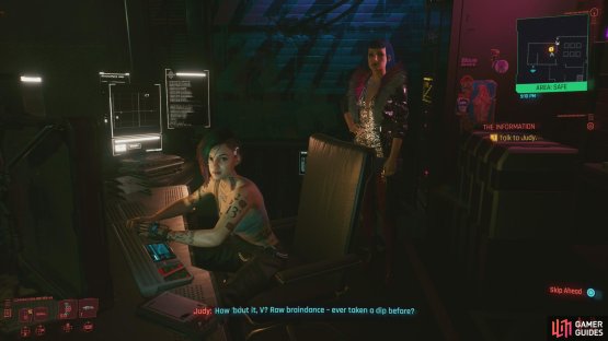 before introducing you to Judy, who will help you through some braindances.