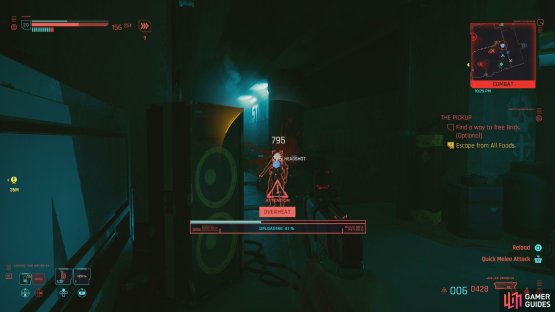Arguably the most annoying threat you&rsquo;ll face are enemy Netrunners, who will attempt to use their Overheat quickhack on you remotely - even from other rooms!