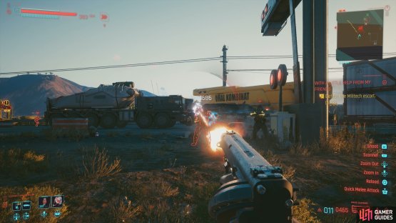 then dispose of the Militech troopers defending the convoy.