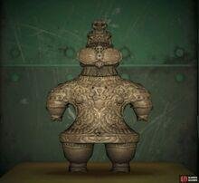 The real sculpture does not antennae