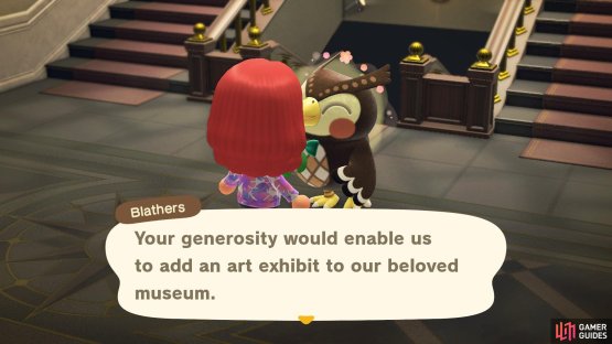 and he can now open an art wing!