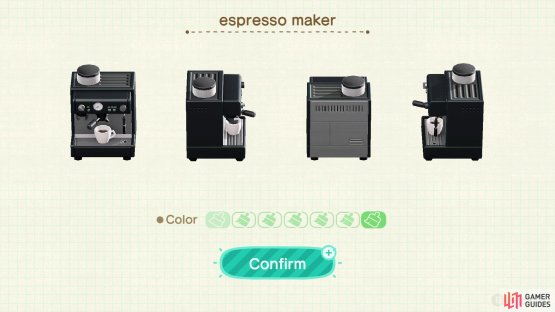 Remember that you can also customize the color of most of the items!