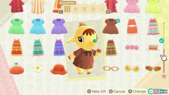 each client will have a different selection of clothing.