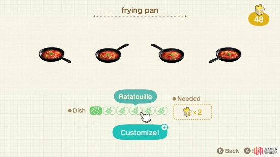 including this delicious looking ratatouille.