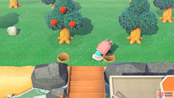 you can use shrubs to decorate your entrance too.