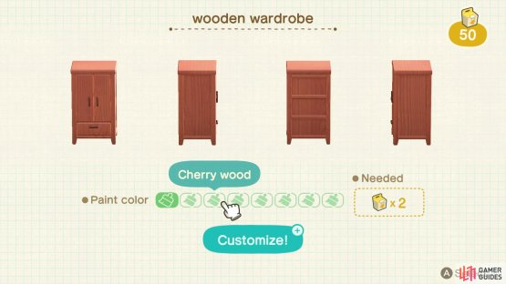 You can choose natural colors