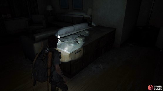 then go into the first room upstairs to find an Artefact.