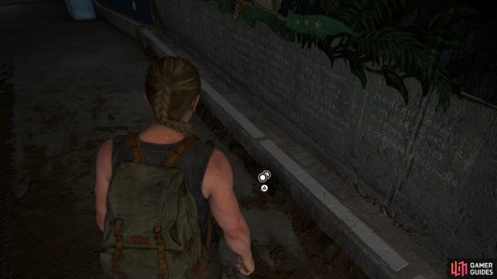 Grab the Coin from the floor under the wolf painting 
