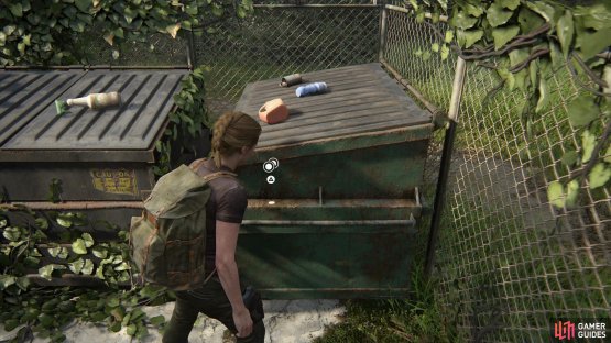 then interact with the bin in the building on the left to find your first Coin. 