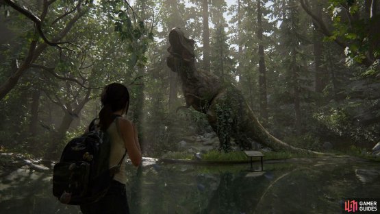 Interact with Dinosaurs nameplate to add an entry to your journal 