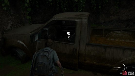 As soon as you gain control of Ellie, turn around to find this Trading Card in the vehicle