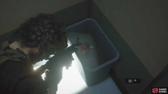 now go into the side room of the Nurses&rsquo; Station to find a Charlie Doll sitting in a bin.