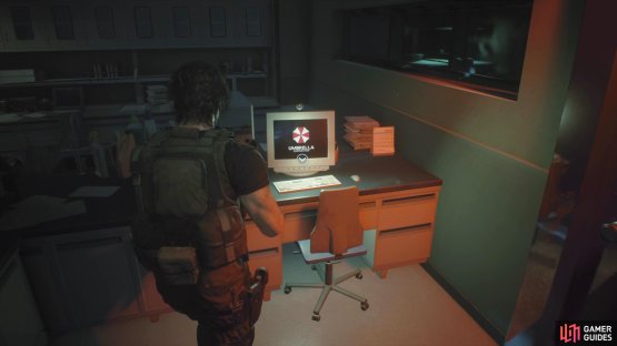 Head into the room with a voice-authentication door and interact with the computer 
