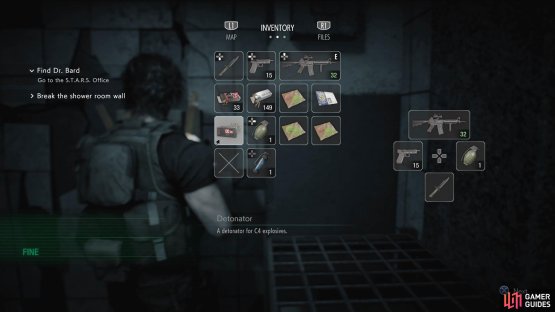 then combine in your inventory to create a Detonator.