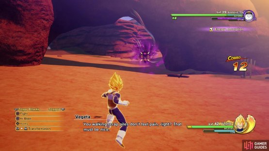 Whenever you see the dark aura around Android 19