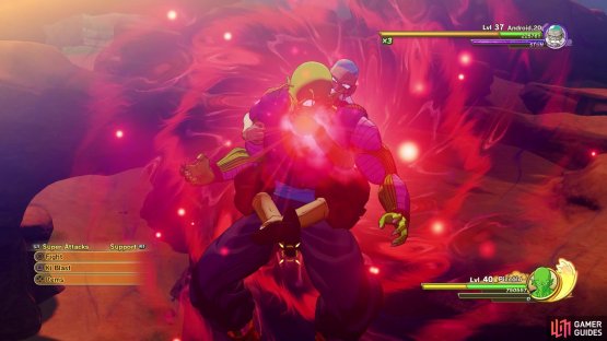 If 20 lands Energy Drain, he will recover some health