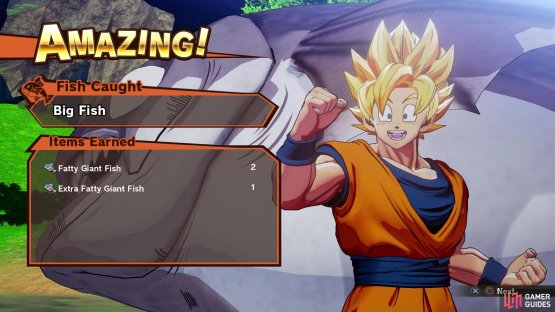 Keep fishing near Goku&rsquo;s house until you get the right item