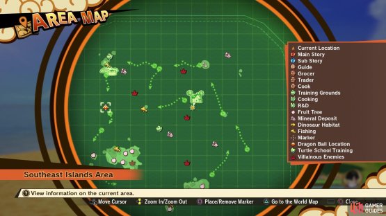 Use a custom waypoint on the Dragon Ball icon on the map