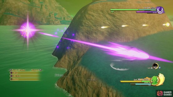 Death Bullet is a very quick Ki shot, so dodging can be hard