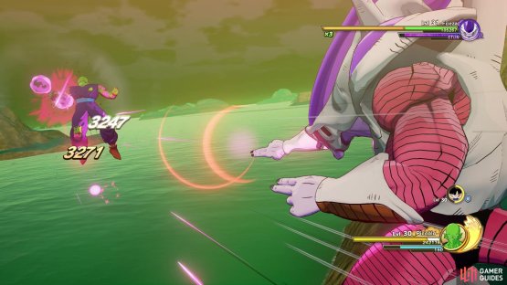 If you get hit, you get treated to a cinematic attack