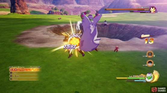 Having support characters makes this battle a breeze