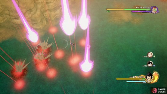 Avoiding all of the energy blasts can be a little difficult