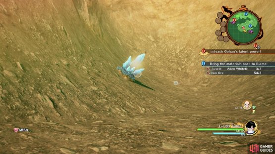 You can find a mining spot close to Bulma&rsquo;s location that should give you the Iron
