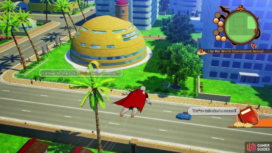 If you look when you arrive in the tournament area