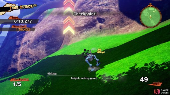 Keep a look out for the arrows during the Robo Walker time attack